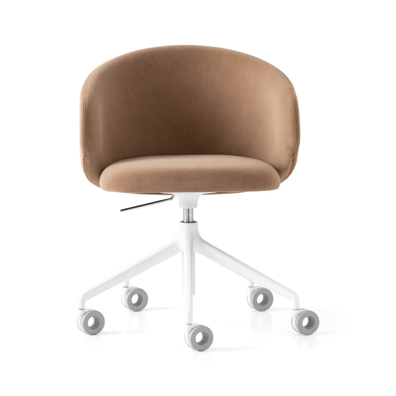 media image for tuka optic white aluminum swivel office chair by connubia cb2126000094slb00000000 6 23