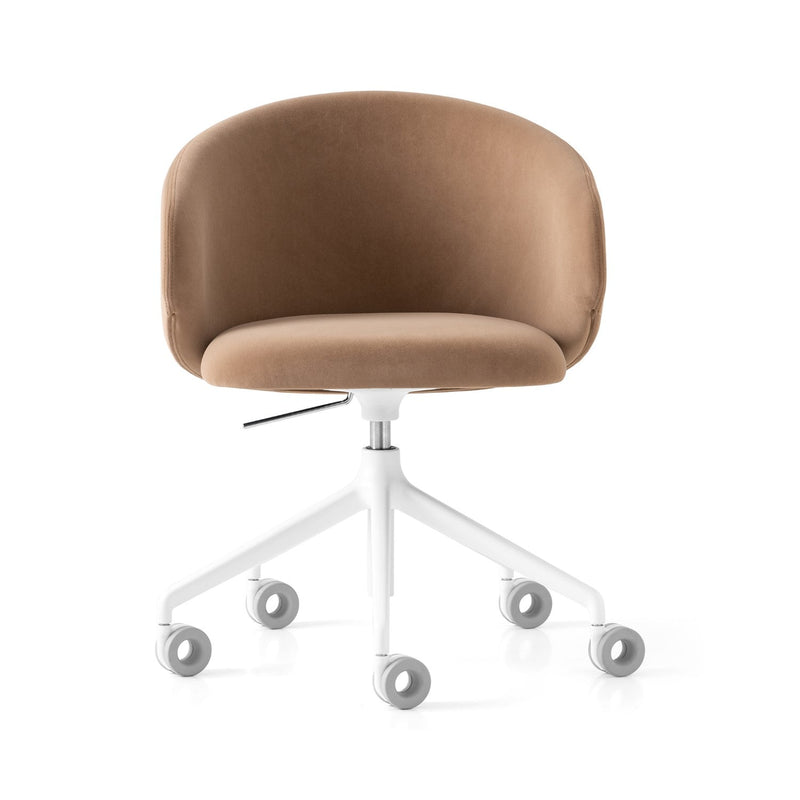 media image for tuka optic white aluminum swivel office chair by connubia cb2126000094slb00000000 6 265