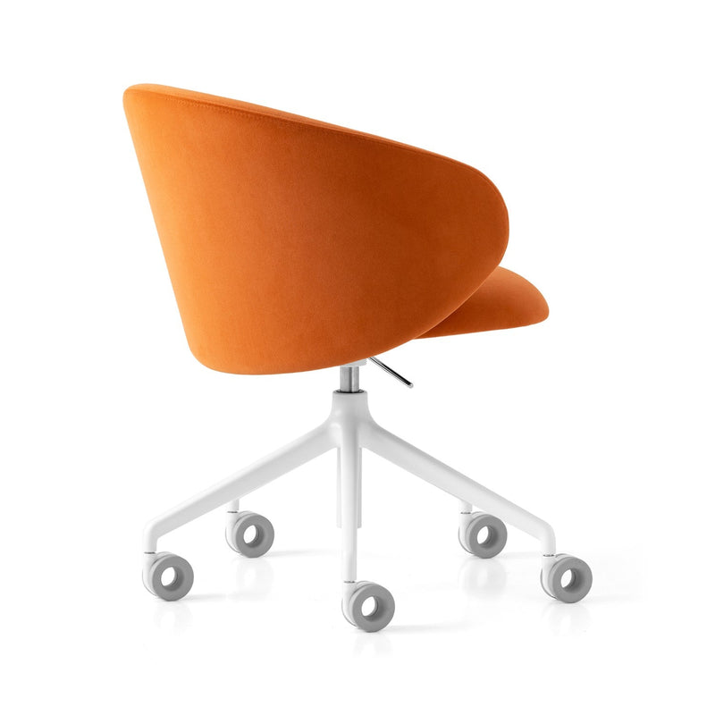 media image for tuka optic white aluminum swivel office chair by connubia cb2126000094slb00000000 20 236