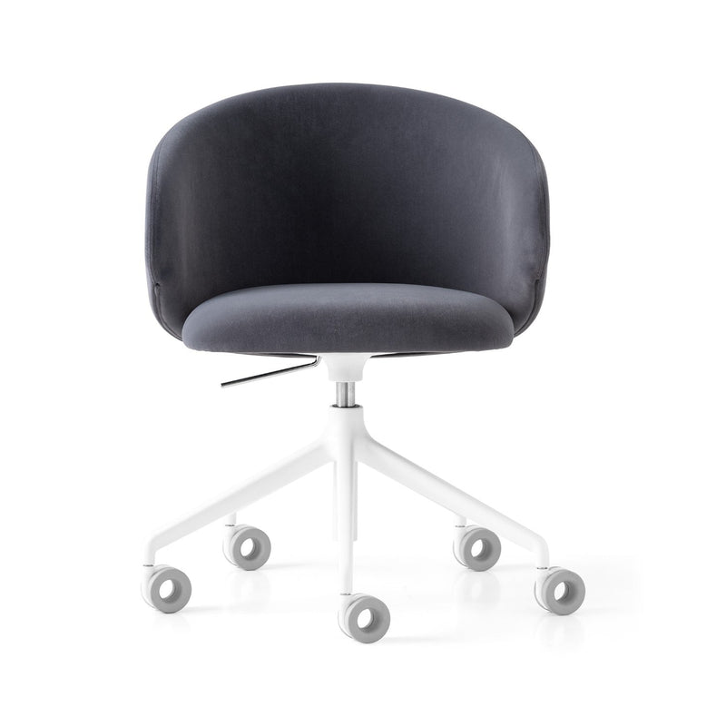 media image for tuka optic white aluminum swivel office chair by connubia cb2126000094slb00000000 14 251