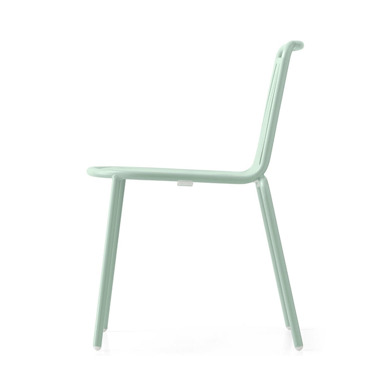 media image for easy matt thyme green metal chair by connubia cb213101008l08l00000000 3 253
