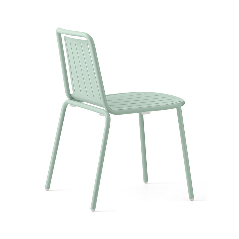 media image for easy matt thyme green metal chair by connubia cb213101008l08l00000000 4 251