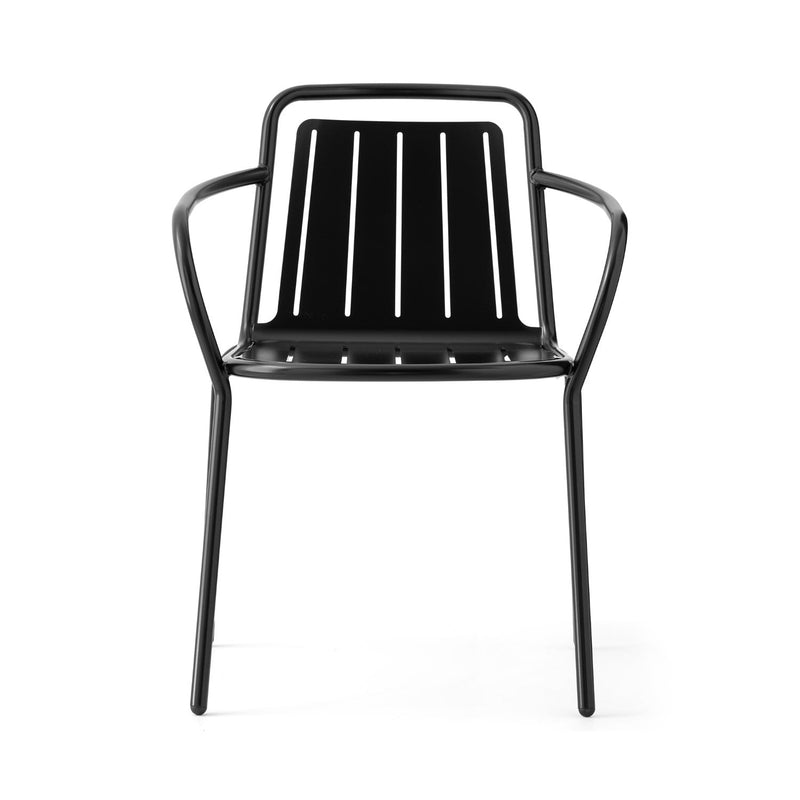media image for easy matt black metal armchair by connubia cb213201001501500000000 2 271