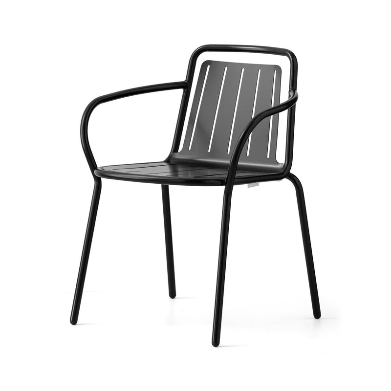 media image for easy matt black metal armchair by connubia cb213201001501500000000 1 256