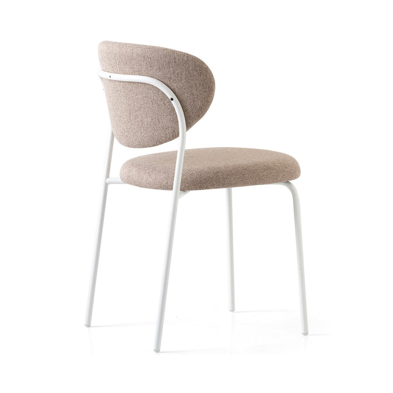 media image for cozy optic white metal chair by connubia cb2135000094slb00000000 36 299