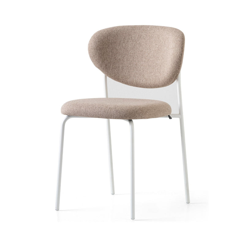 media image for cozy optic white metal chair by connubia cb2135000094slb00000000 33 260