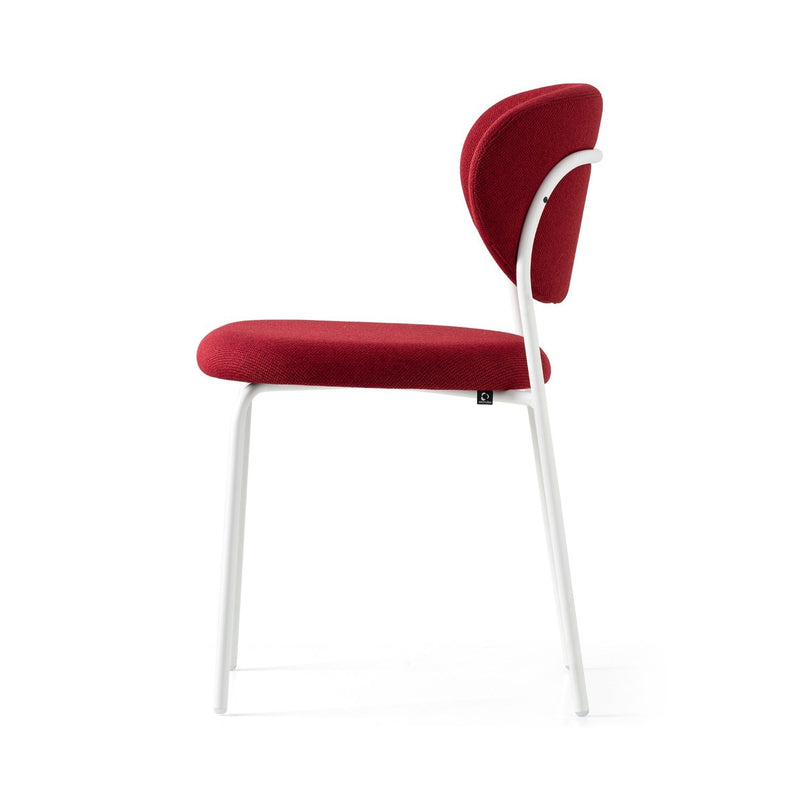 media image for cozy optic white metal chair by connubia cb2135000094slb00000000 7 255