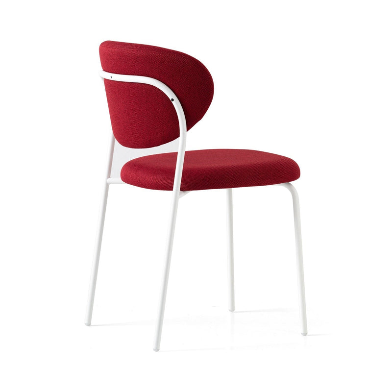 media image for cozy optic white metal chair by connubia cb2135000094slb00000000 8 20