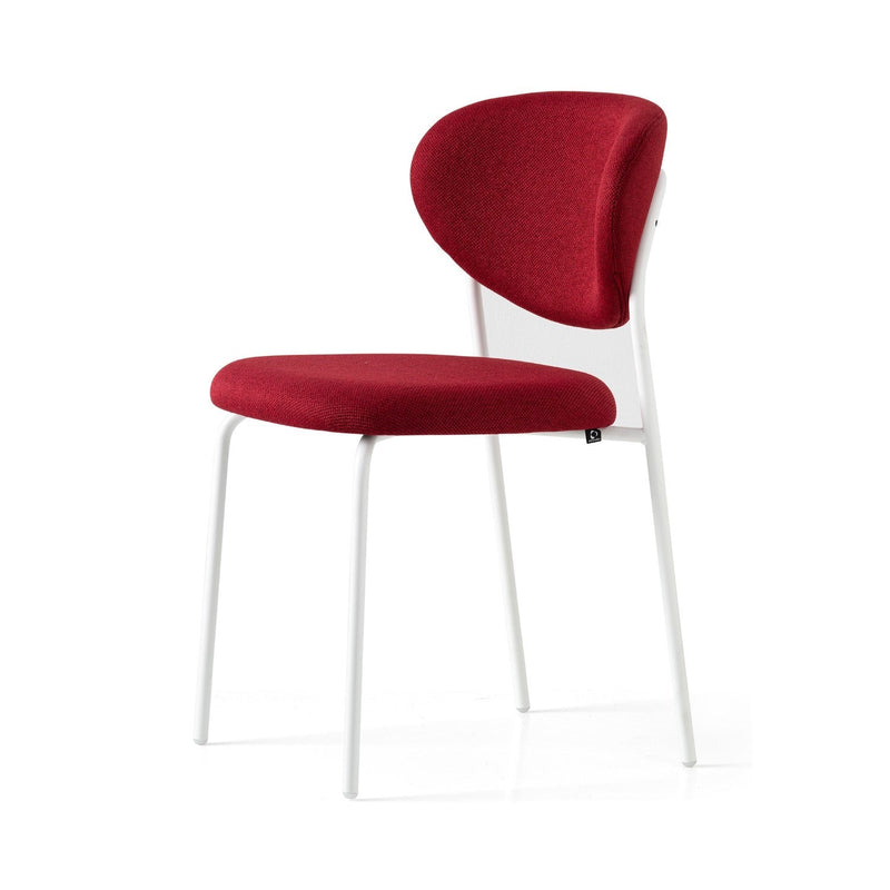 media image for cozy optic white metal chair by connubia cb2135000094slb00000000 5 295
