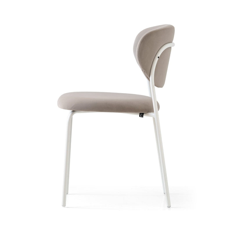 media image for cozy optic white metal chair by connubia cb2135000094slb00000000 31 228