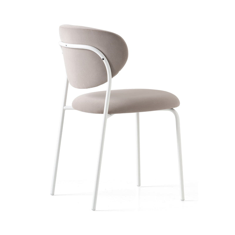 media image for cozy optic white metal chair by connubia cb2135000094slb00000000 32 26