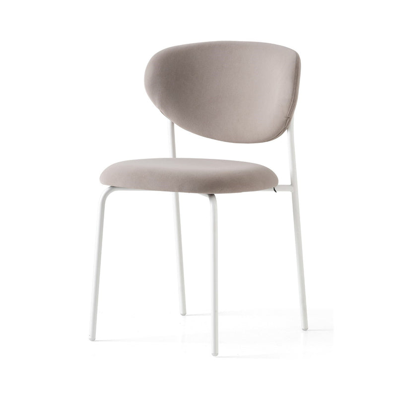 media image for cozy optic white metal chair by connubia cb2135000094slb00000000 29 220
