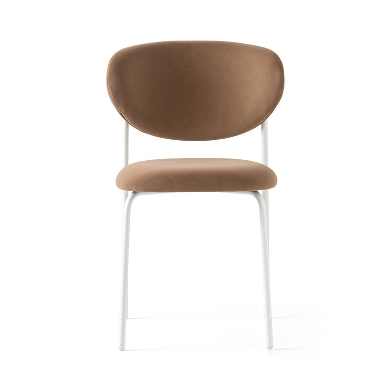 media image for cozy optic white metal chair by connubia cb2135000094slb00000000 10 265