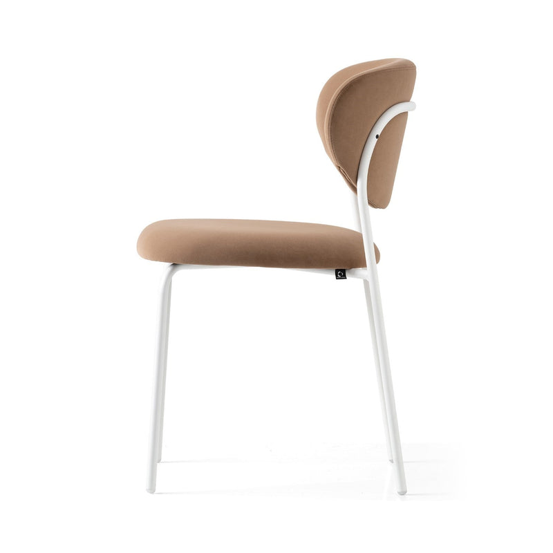 media image for cozy optic white metal chair by connubia cb2135000094slb00000000 11 212
