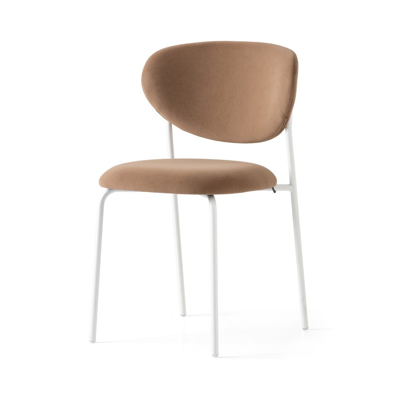 media image for cozy optic white metal chair by connubia cb2135000094slb00000000 9 288