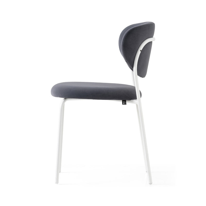 media image for cozy optic white metal chair by connubia cb2135000094slb00000000 23 253