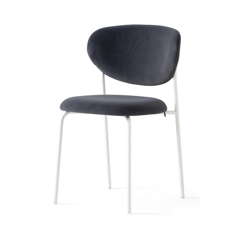 media image for cozy optic white metal chair by connubia cb2135000094slb00000000 21 25