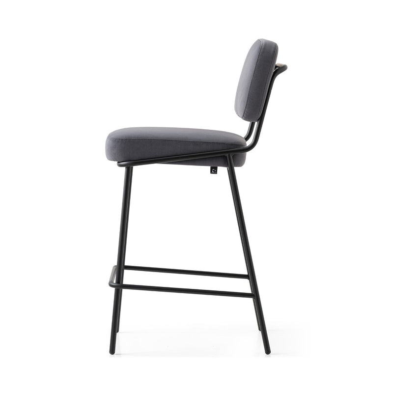 media image for sixty black metal counter stool by connubia cb2139000015slb00000000 23 292