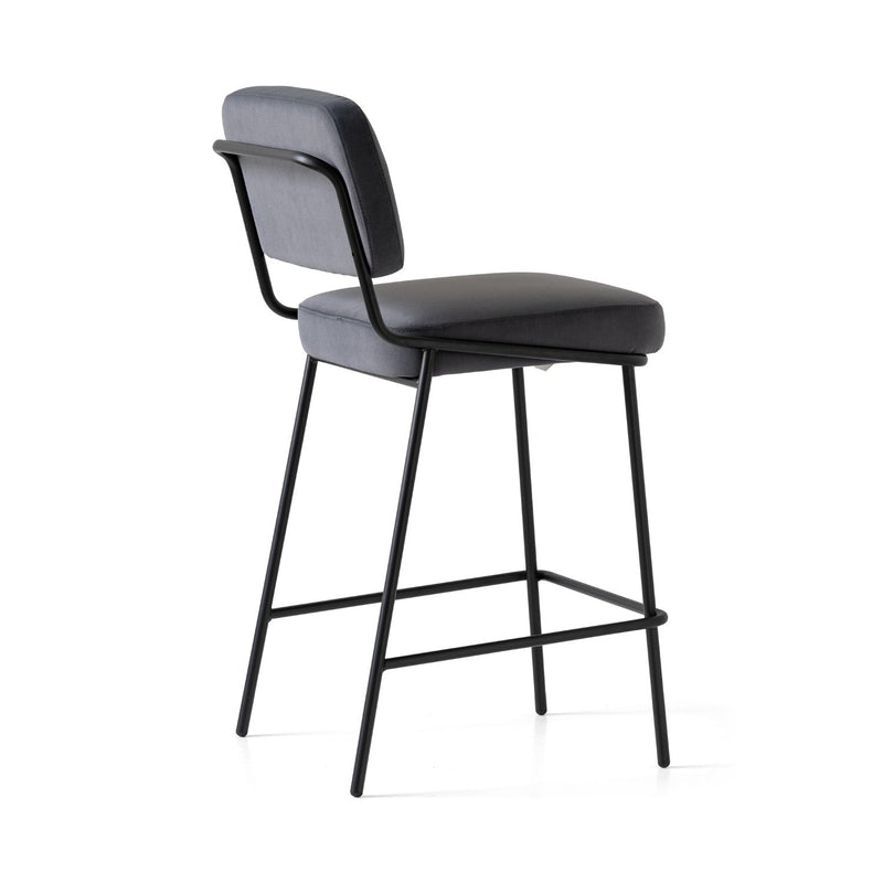 media image for sixty black metal counter stool by connubia cb2139000015slb00000000 24 219