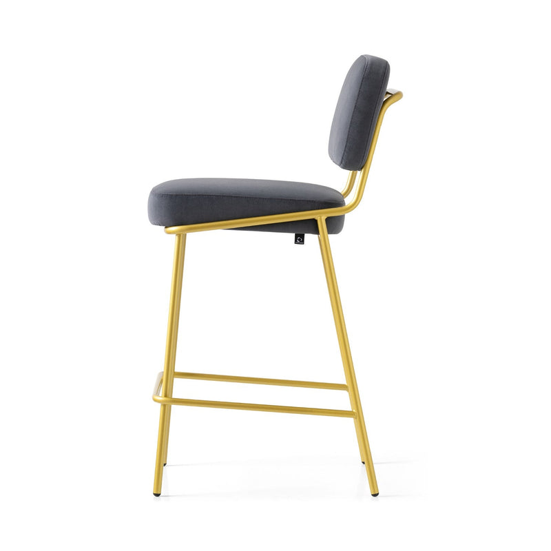 media image for sixty painted brass metal counter stool by connubia cb213900033lslb00000000 23 213