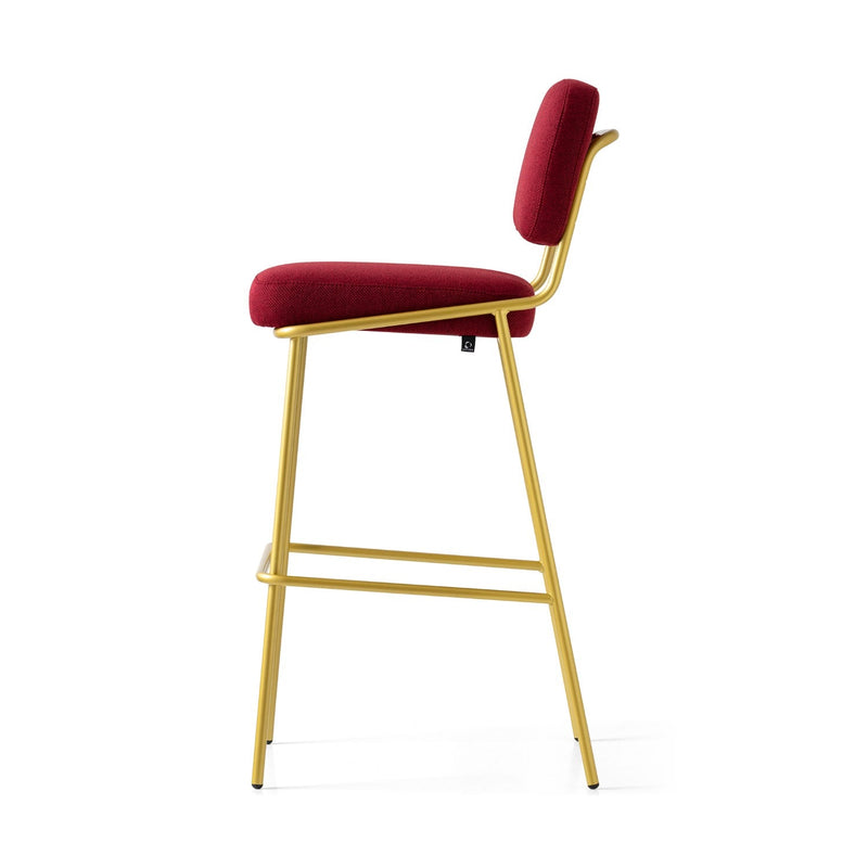 media image for sixty painted brass metal bar stool by connubia cb214000033lslb00000000 7 219