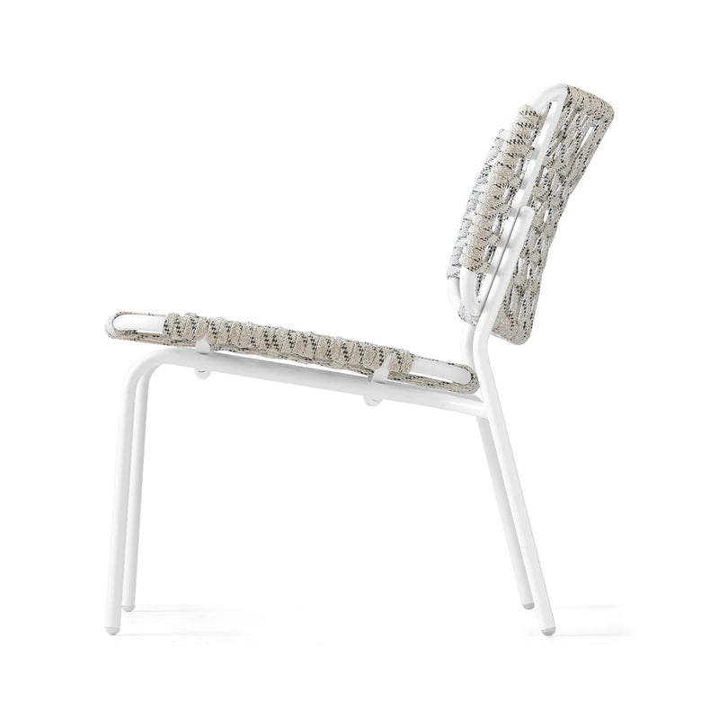 media image for yo matt optic white metal garden chair by connubia cb350501d094sta00000000 3 288