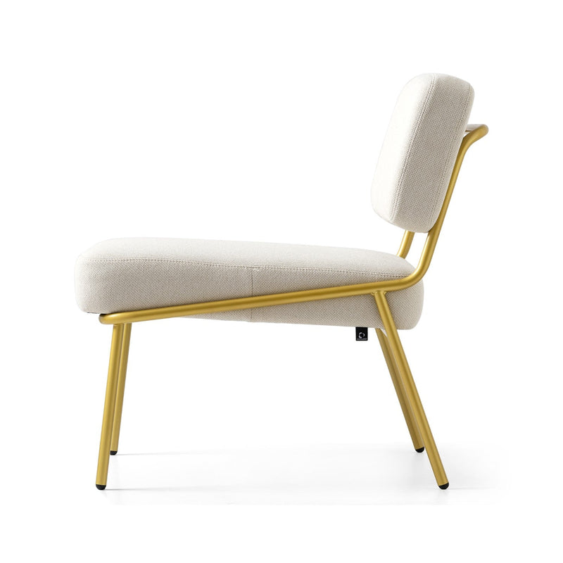media image for sixty painted brass metal lounge chair by connubia cb350900033lslb00000000 11 20