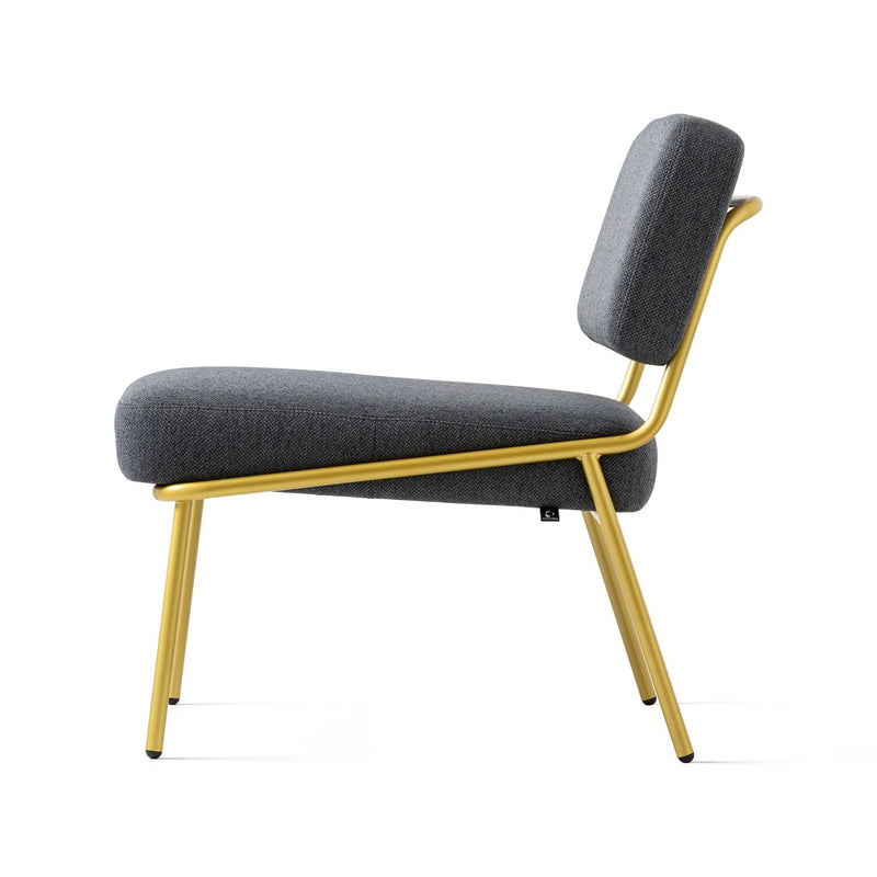 media image for sixty painted brass metal lounge chair by connubia cb350900033lslb00000000 3 281
