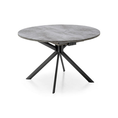 product image of giove black metal round extending table by connubia cb473900118w01501500000 1 52