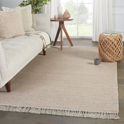 product image for Skye Handmade Solid Rug in Tan & Light Gray 27