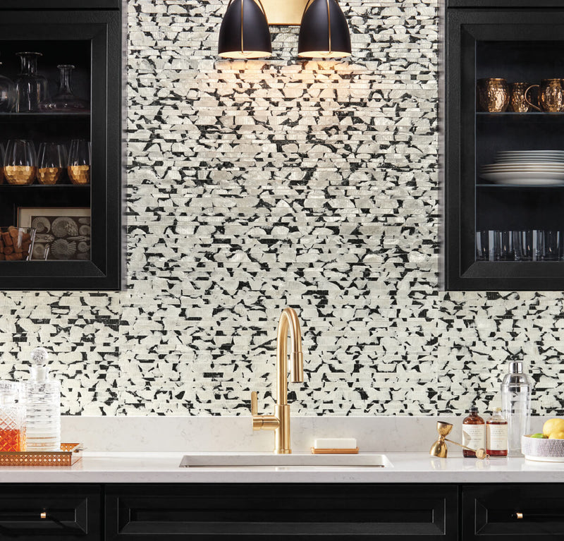 media image for Capiz Offering Black & White Wallpaper from the Signature Collection 218