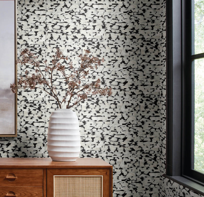 media image for Capiz Offering Black & White Wallpaper from the Signature Collection 269