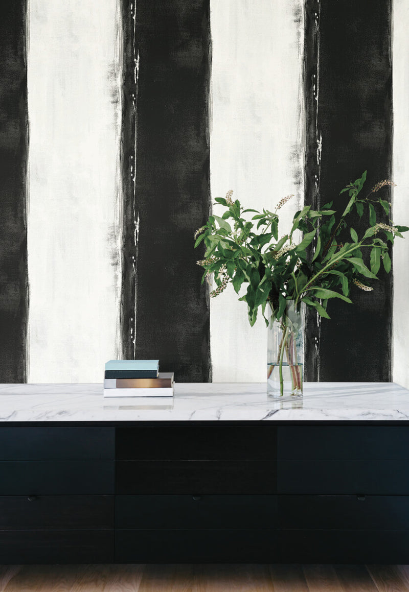 media image for Ink Wash Black Wallpaper from Carol Benson-Cobb Signature Collection by York Wallcoverings 216