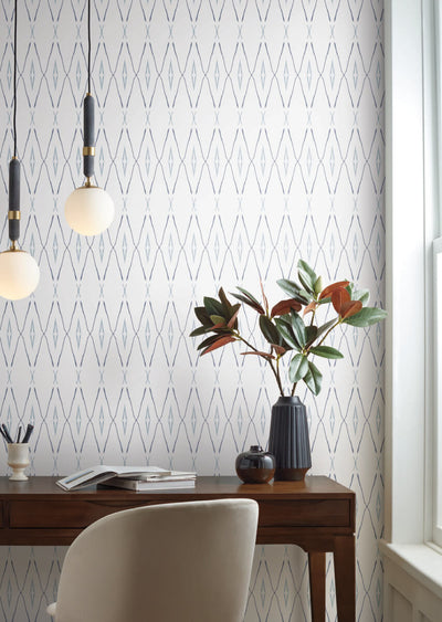 product image for Artifact Silhouettes Indigo Wallpaper from Carol Benson-Cobb Signature Collection by York Wallcoverings 96