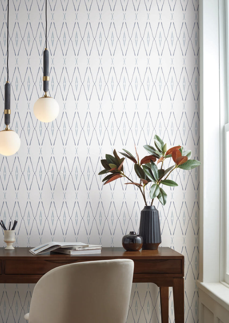 media image for Artifact Silhouettes Indigo Wallpaper from Carol Benson-Cobb Signature Collection by York Wallcoverings 277