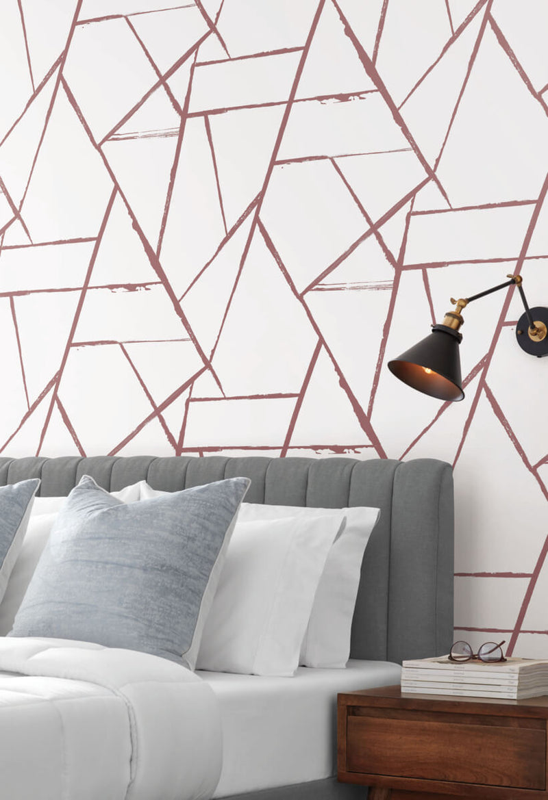 media image for Intersect Spice Red Wallpaper from Carol Benson-Cobb Signature Collection by York Wallcoverings 228