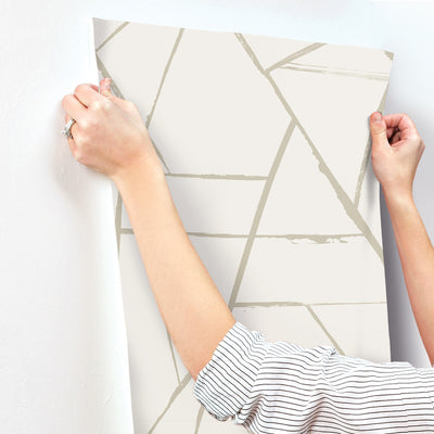 product image for Intersect Beige Metallic Wallpaper from Carol Benson-Cobb Signature Collection by York Wallcoverings 19