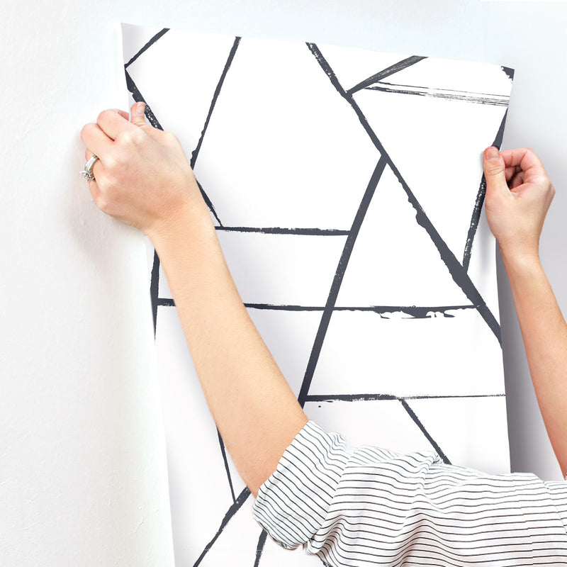 media image for Intersect Black Wallpaper from Carol Benson-Cobb Signature Collection by York Wallcoverings 275