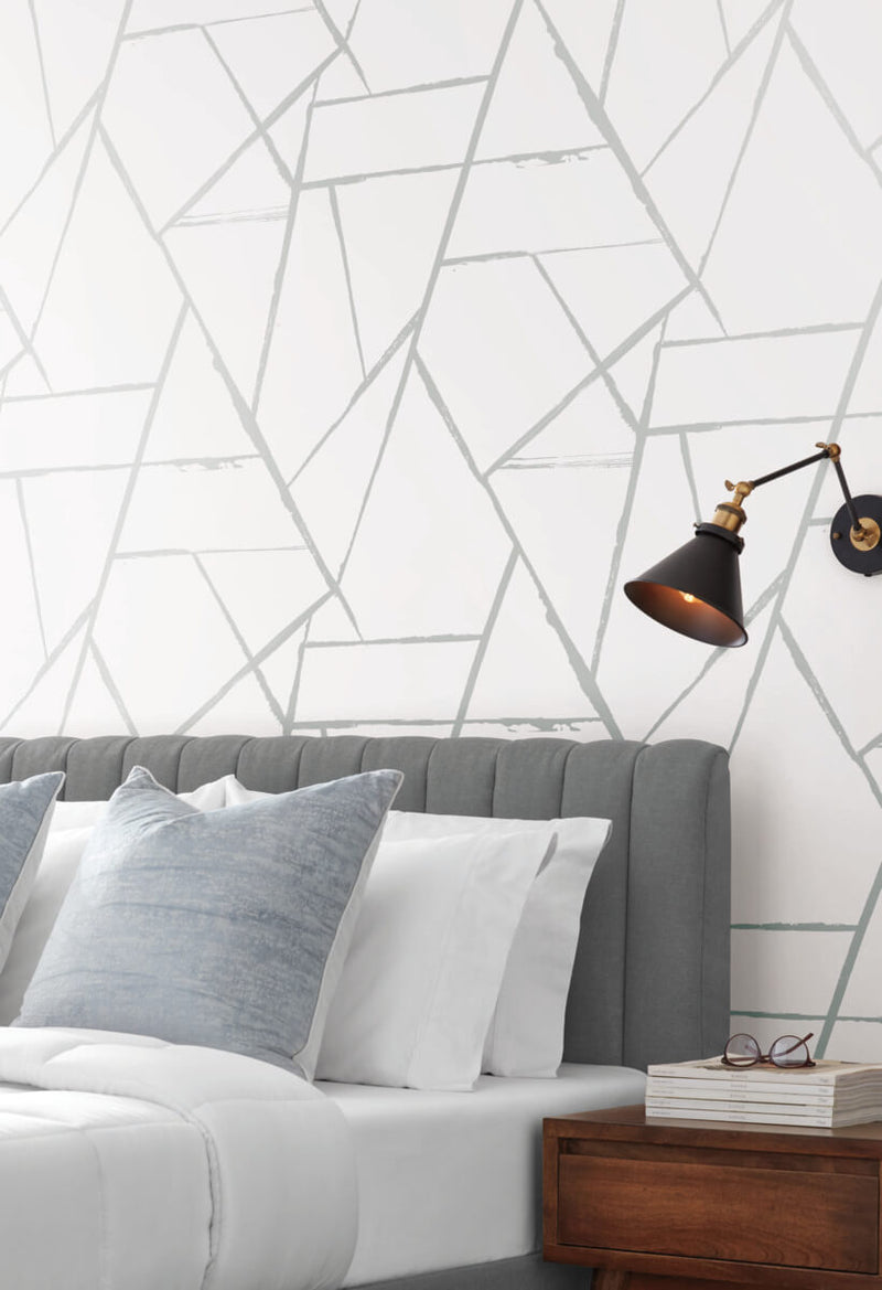 media image for Intersect Silver Metallic Wallpaper from Carol Benson-Cobb Signature Collection by York Wallcoverings 247