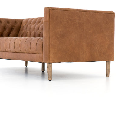 product image for Williams Leather Sofa In Natural Washed Camel 55