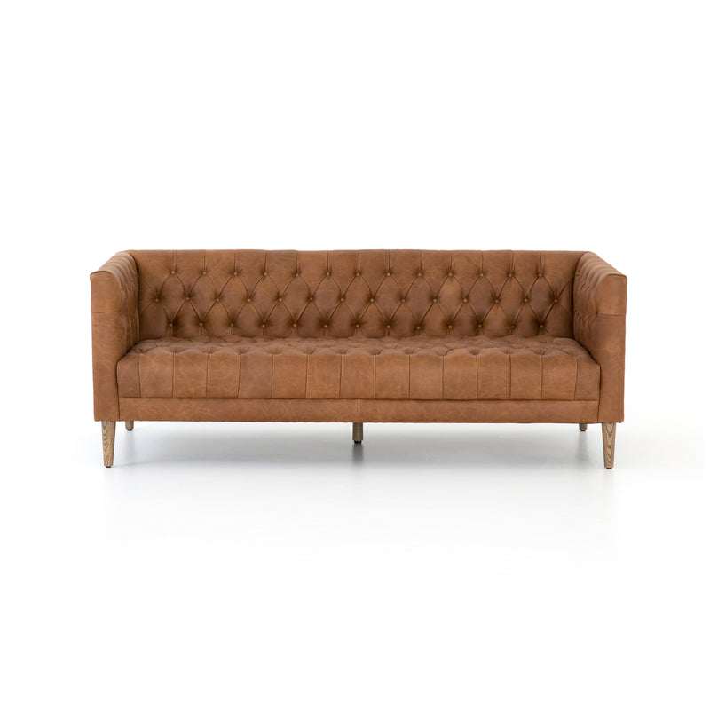 media image for Williams Leather Sofa In Natural Washed Camel 265