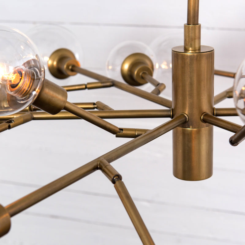 media image for Pellman Chandelier In Matte Brass 286
