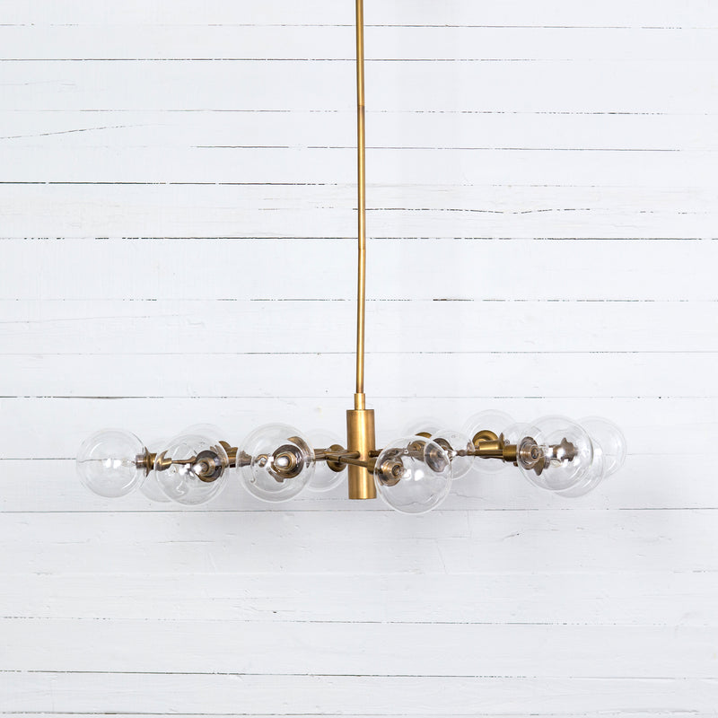 media image for Pellman Chandelier In Matte Brass 225