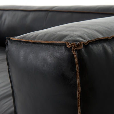 product image for Nolita Reverse Stitch Sofa In Old Saddle Black 49