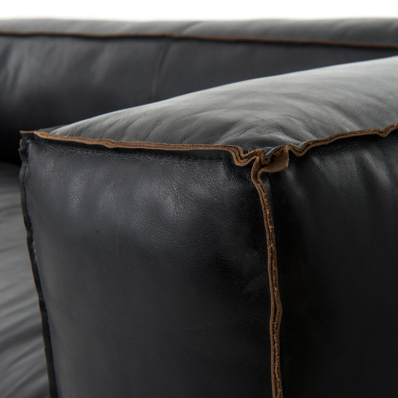media image for Nolita Reverse Stitch Sofa In Old Saddle Black 246