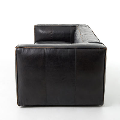 product image for Nolita Reverse Stitch Sofa In Old Saddle Black 48
