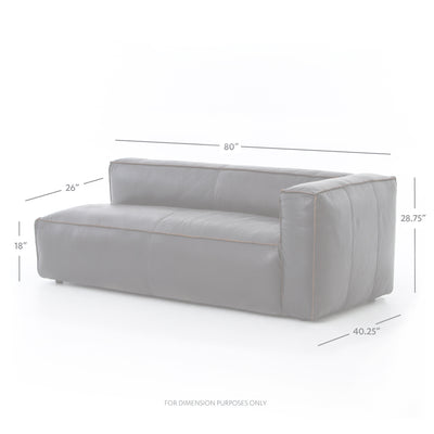 product image for Nolita Sectional Right Arm Facing In Old Saddle Black 39