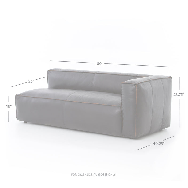 media image for Nolita Sectional Right Arm Facing In Old Saddle Black 259