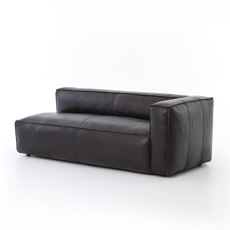 media image for Nolita Sectional Right Arm Facing In Old Saddle Black 272