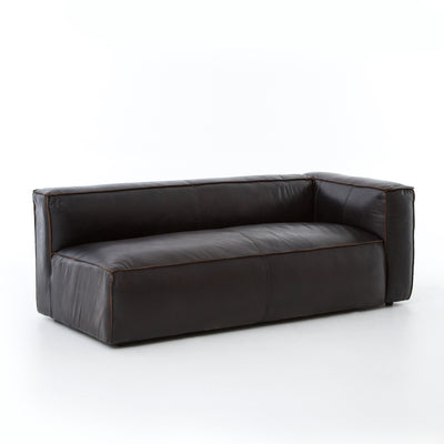 product image for Nolita Sectional Right Arm Facing In Old Saddle Black 64